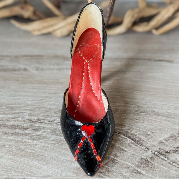 2002 Raine-Just The Right Shoe-Jeweled Heart-Item #25235-Miniature-Collectible - Picture 4 of 9